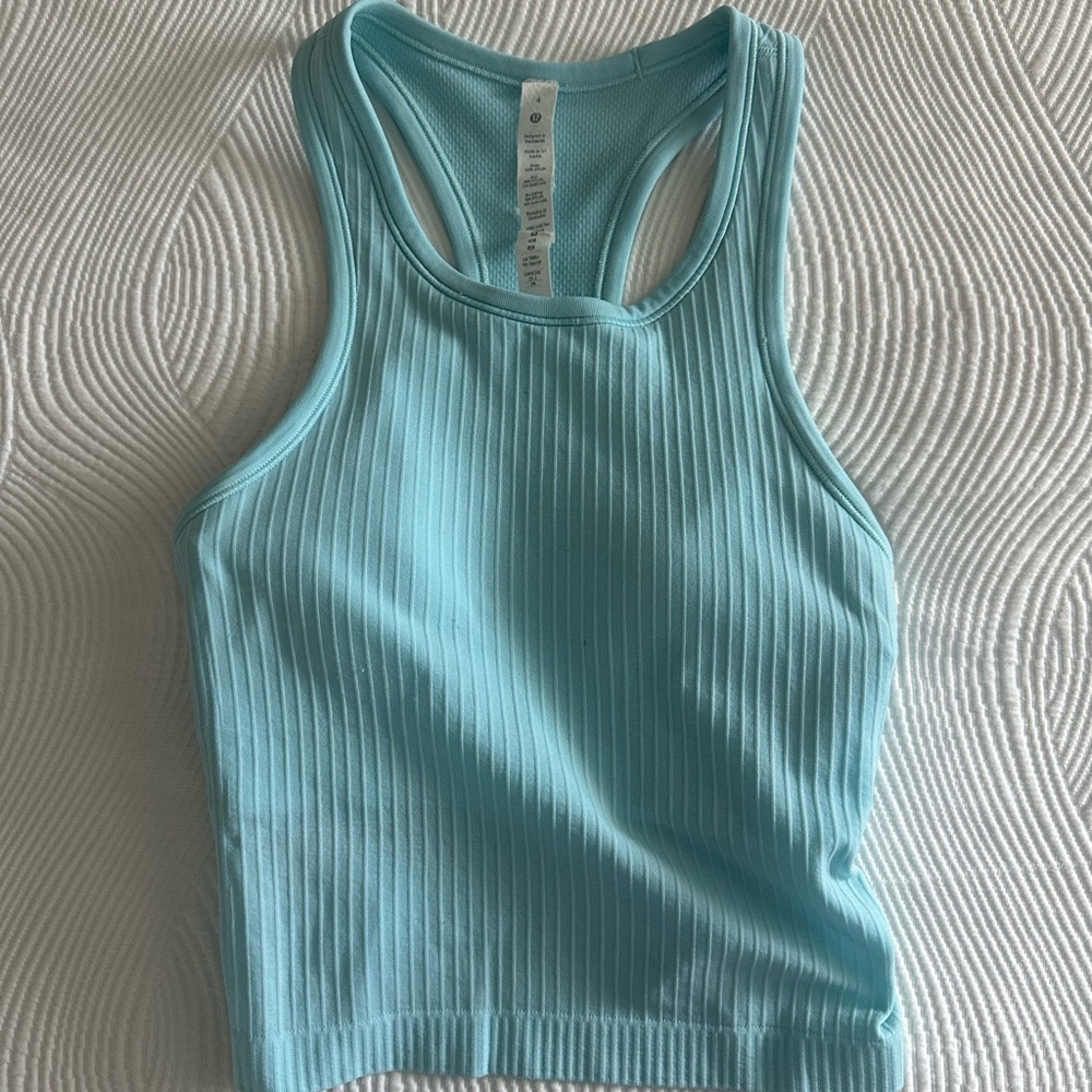 Lululemon Angel blue crop tank